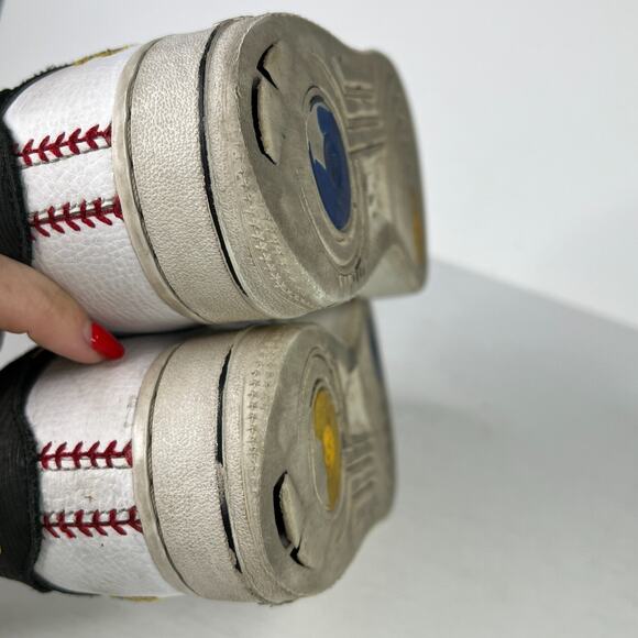 Nike Air Force 1 Low Ken Griffey Jr Sr Sneakers FLAW DJ5195-100 White 6Y, 7.5W - Picture 6 of 11